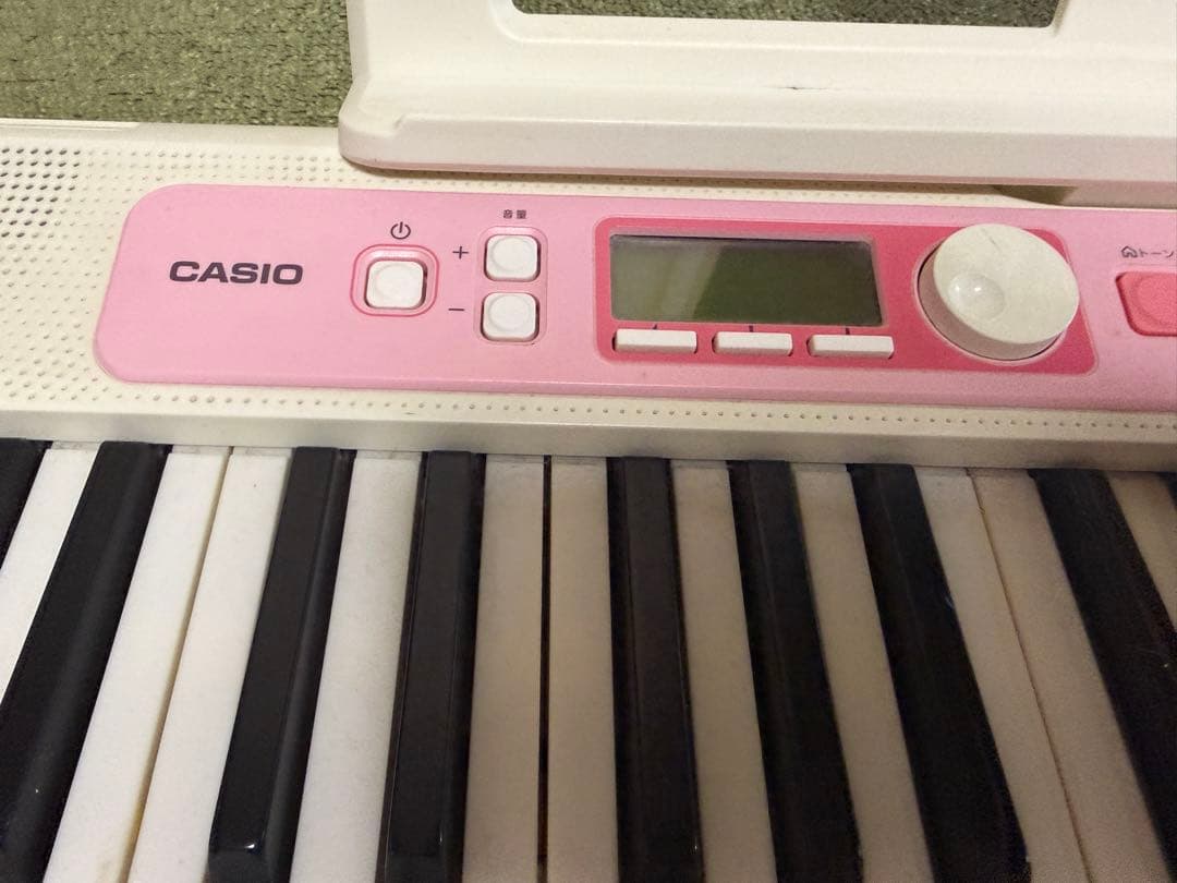 CASIO LK-312 電子キーボード ホワイト・ピンク　訳あり