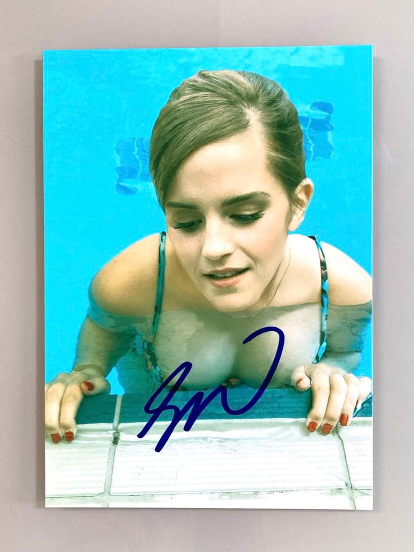 セール中…エマ・ワトソン直筆サイン入り2Lサイズ写真…Emma Watson…