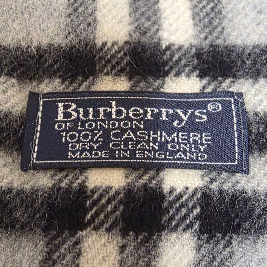 Burberry バーバリー⭐️マフラー　ノバチェック　グレー　カシミヤ