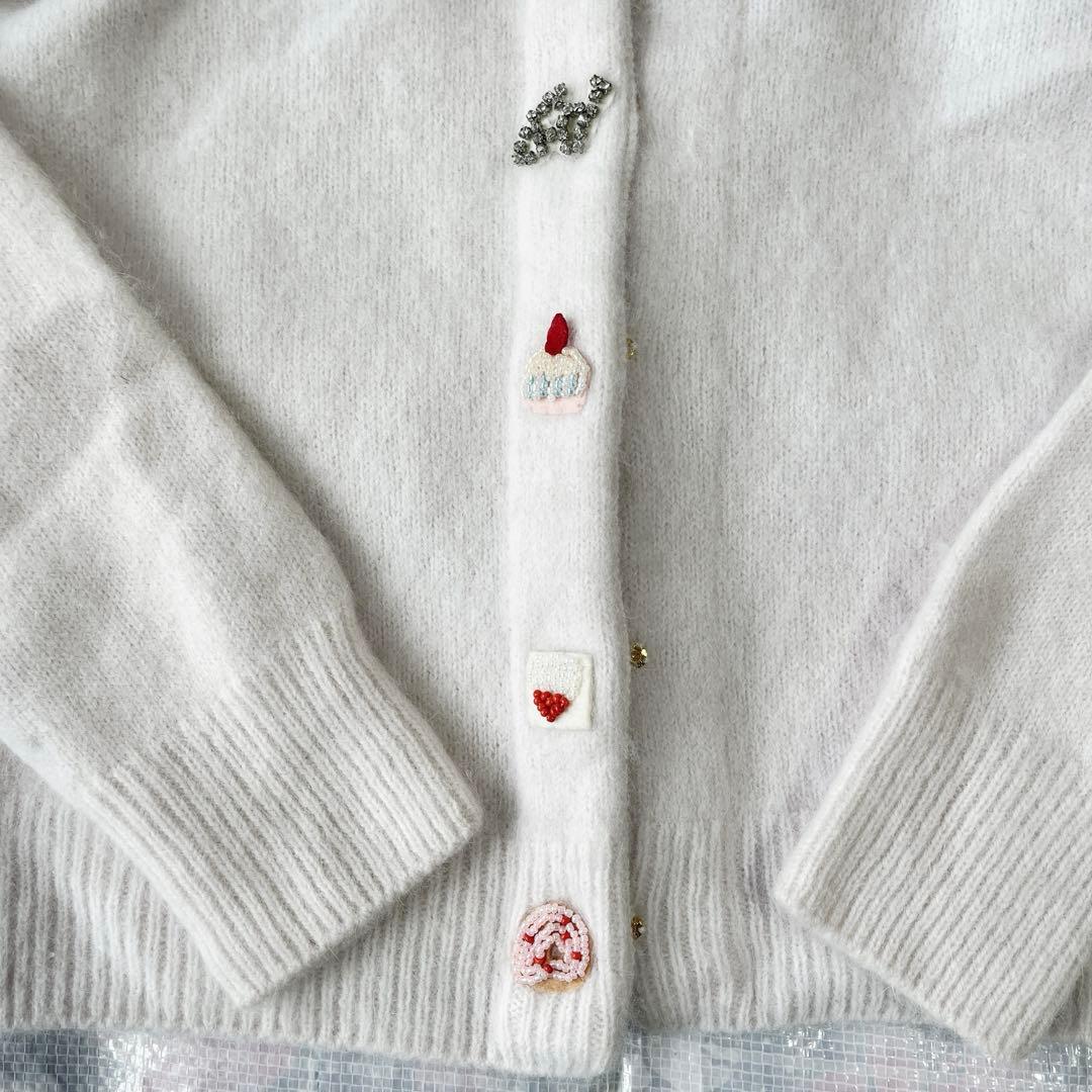 フランシュリッペ　刺繍ビーズが可愛いカーディガン♪
