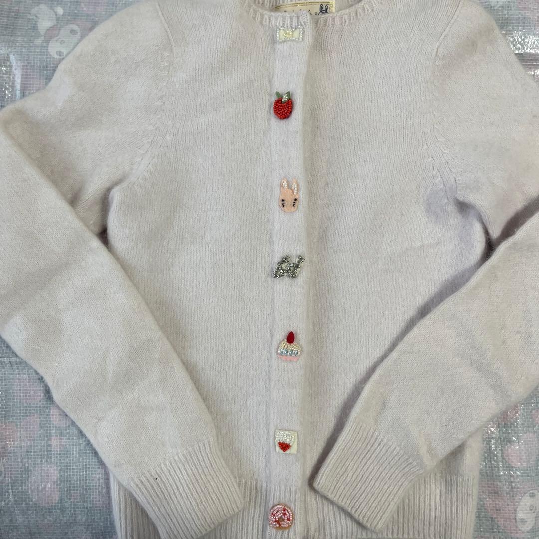 フランシュリッペ　刺繍ビーズが可愛いカーディガン♪