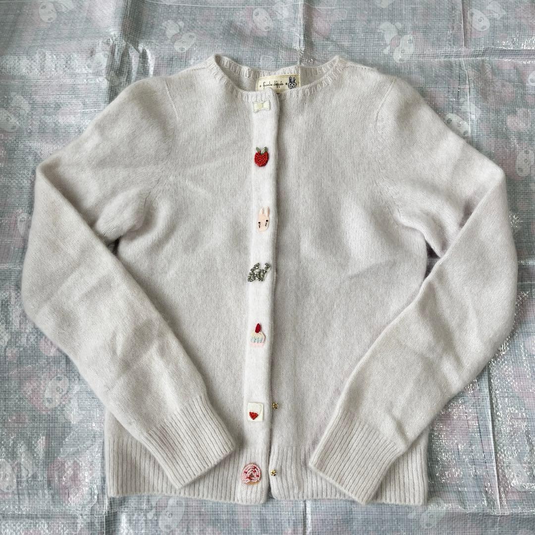 フランシュリッペ　刺繍ビーズが可愛いカーディガン♪