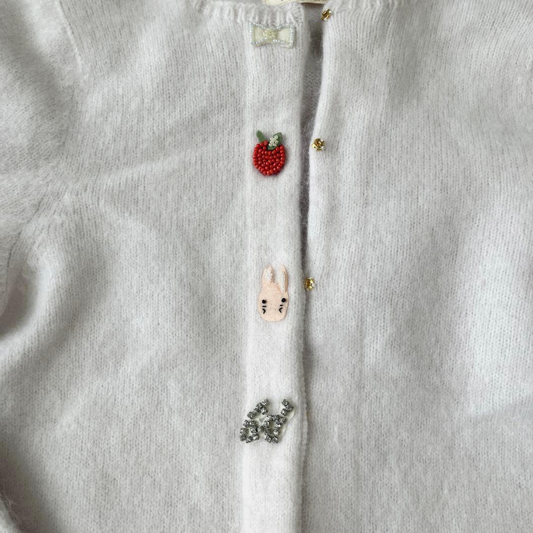 フランシュリッペ　刺繍ビーズが可愛いカーディガン♪