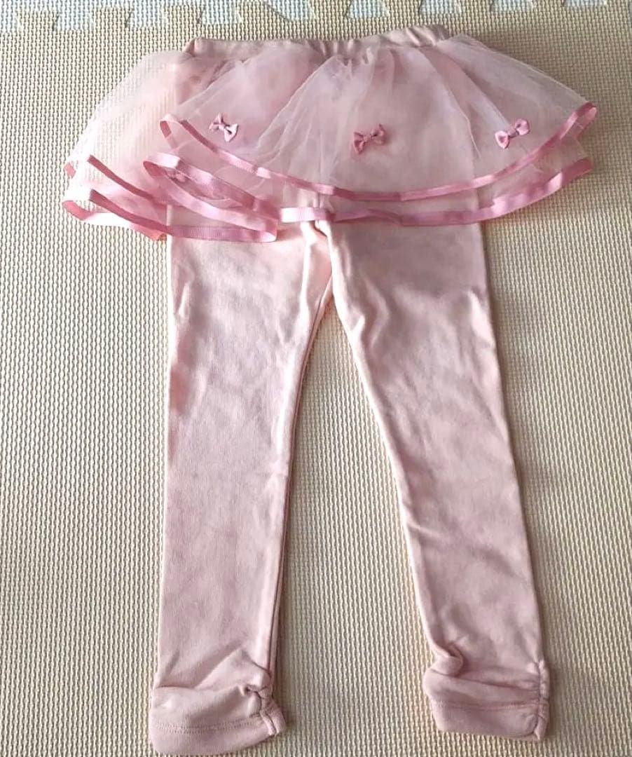 【新品・未使用】mezzopiano パーカートップス　チュールスカートパンツ