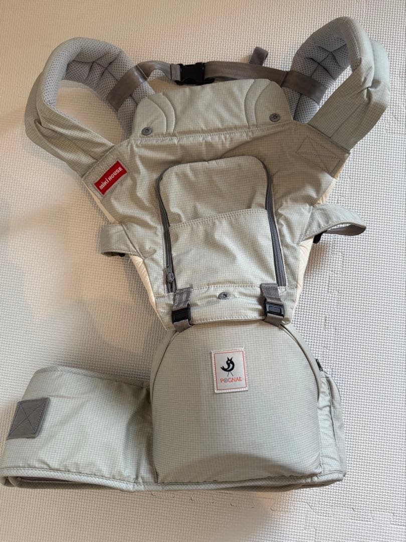 【美品】mikihouse pognae ヒップシートキャリア