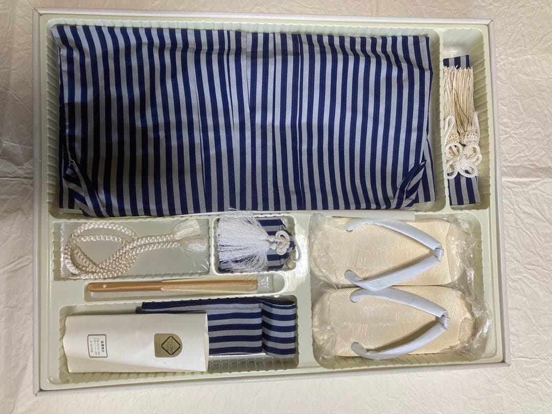 お宮参り用 着物セット 鶴と波模様