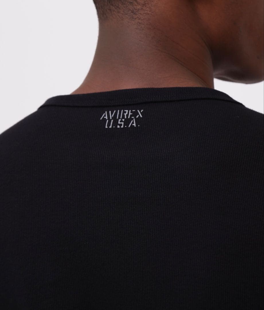 AVIREX ロングTシャツ 白 黒 2枚セット