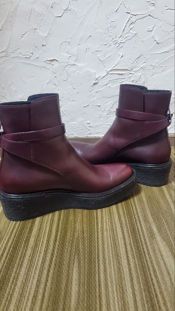 CELINE アンクルブーツ 30 28BX Bordeaux