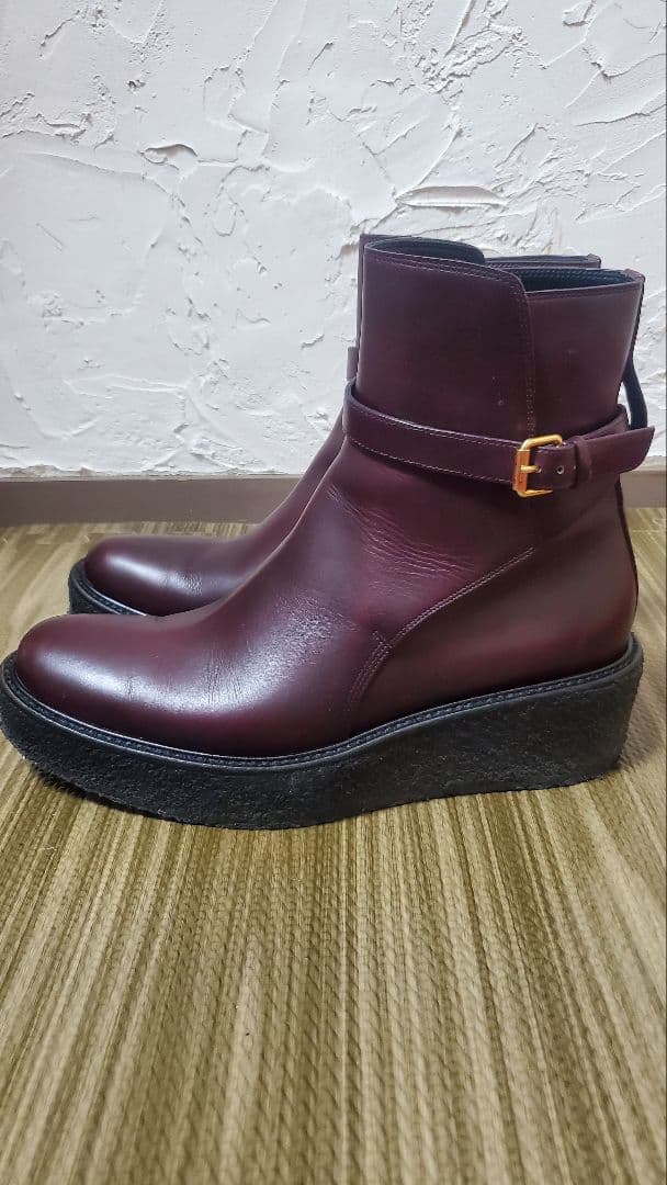 CELINE アンクルブーツ 30 28BX Bordeaux