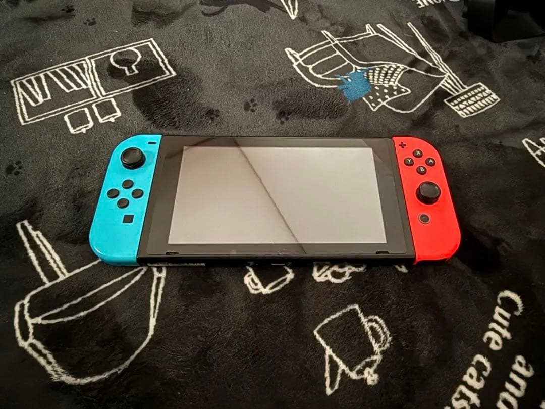 【最終値下げ】【ジャンク品】箱付きNintendo Switch 赤/青 本体
