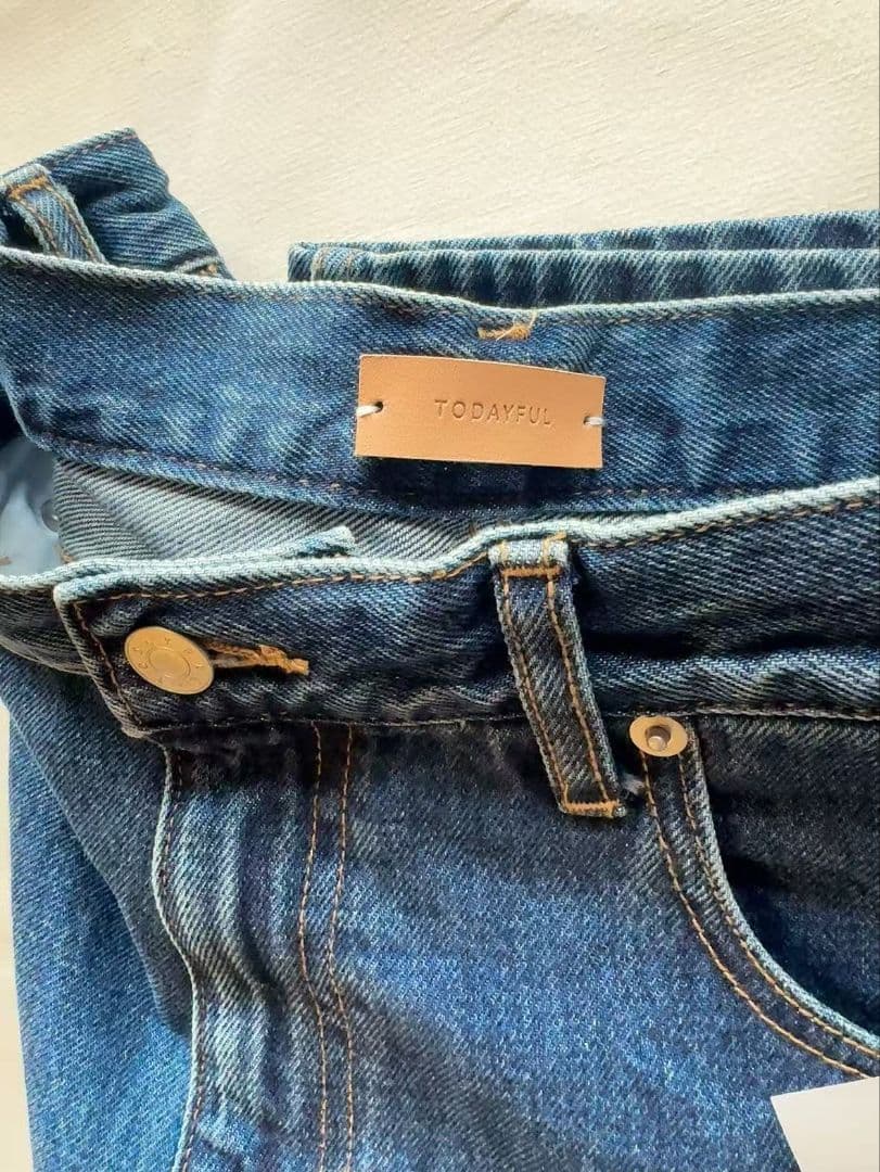 未使用品todayful Cary's Denim ブルー24 即納