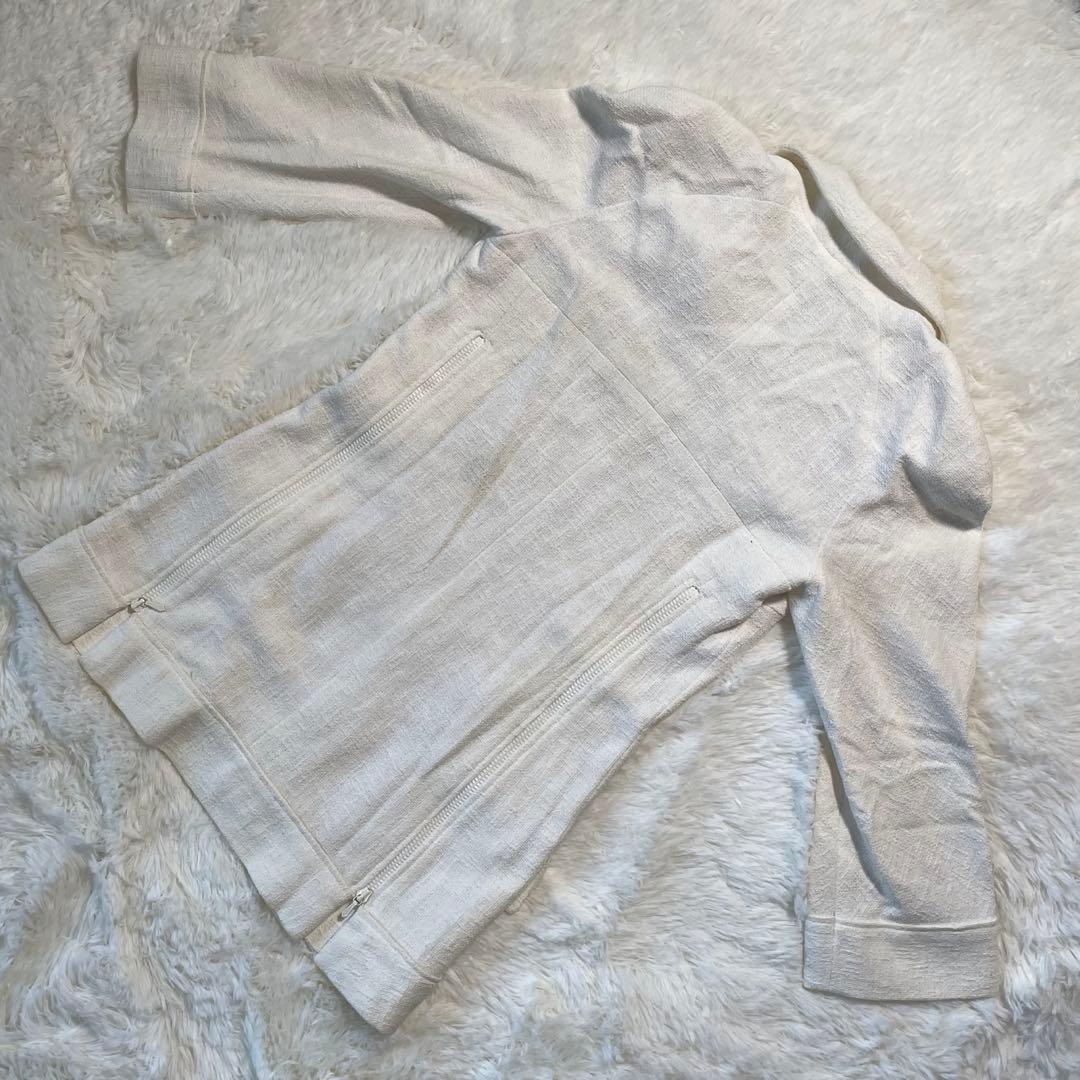 VINTAGE CHANEL コットン　ツイード　ジャケット　40