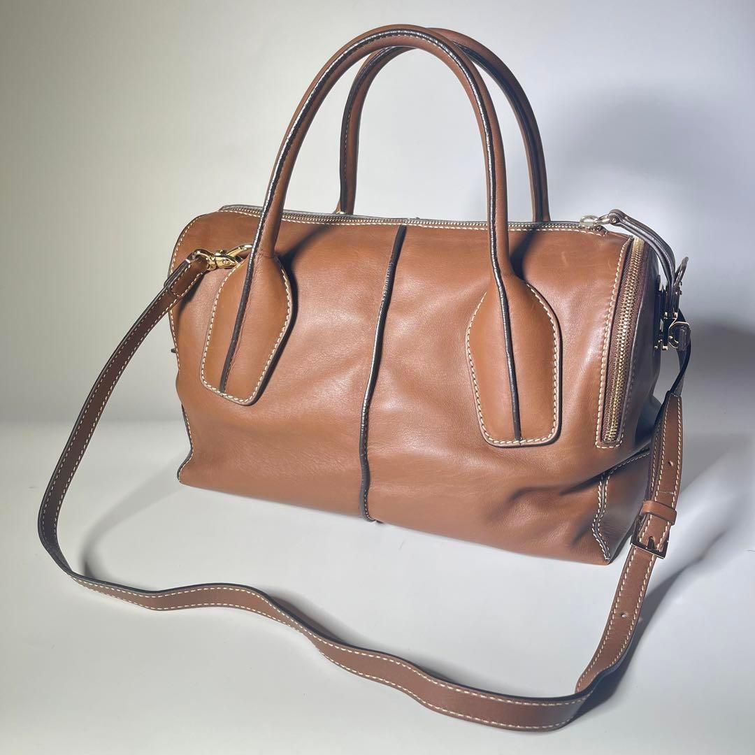 ✨️極美品✨️トッズ　Dバッグ　ハンドバッグ　2way　ゴールド金具　レザー